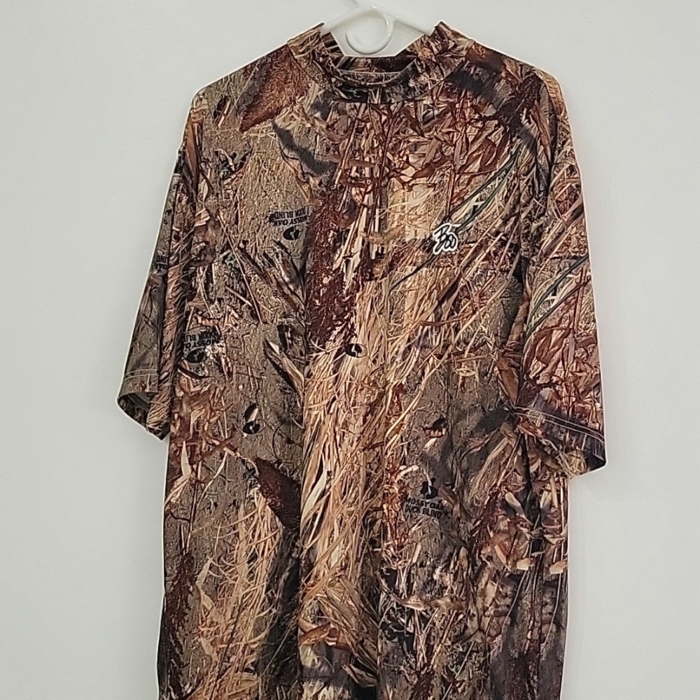 Men's Large Mossy Oak Shirt Camuflaje Short Sleeve T-Shirt - Picture 1 of 10